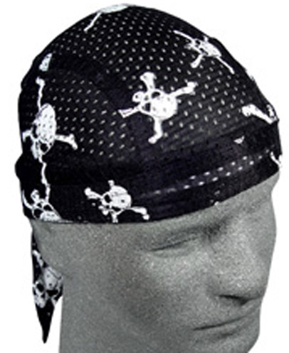Skull and Crossbones, Vented Sport Headwrap